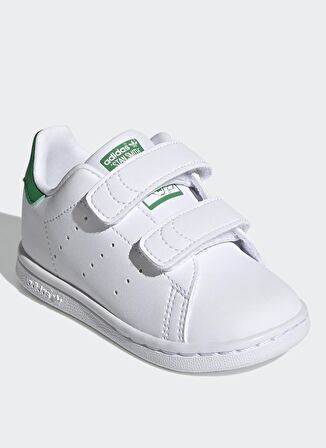 adidas Beyaz - Yeşil Bebek Yürüyüş Ayakkabısı FX7532 STAN SMITH