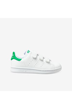 adidas Beyaz - Yeşil Erkek Çocuk Yürüyüş Ayakkabısı FX7534 STAN SMITH CF C