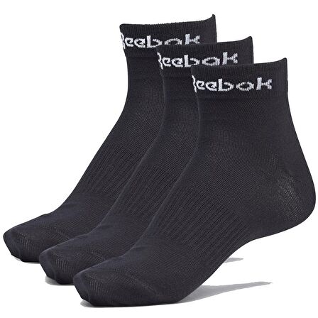 Reebok GH8166 Act Core Unisex 3'lü Siyah Çorap