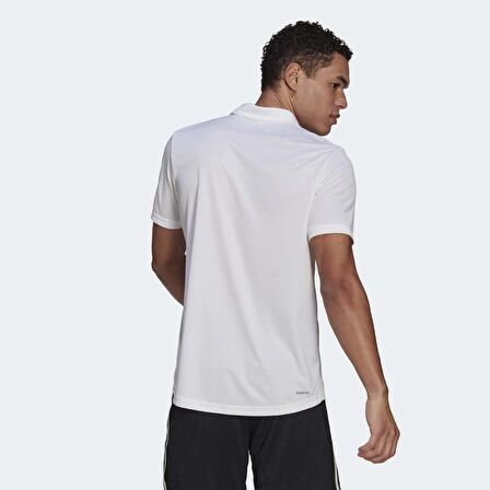 Adidas GM2154 Polo Yaka Kısa Kollu LogoBaskılı Beyaz Erkek T-Shirt