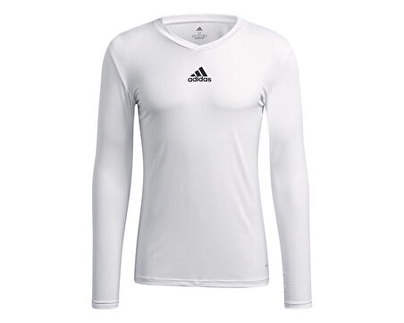 adidas Team Base Tee Erkek Futbol Uzın Kollu Antrenman Tişörtü GN5676 Beyaz