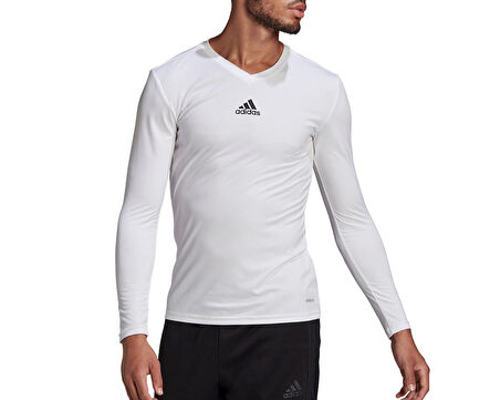 adidas Team Base Tee Erkek Futbol Uzın Kollu Antrenman Tişörtü GN5676 Beyaz