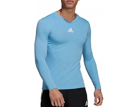 Adidas TEAM BASE TEE Erkek Futbol Antrenman Uzun Kollu Tişört GN7507 Mavi