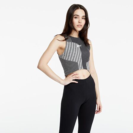 Reebok GI5003 TS Seamless Kadın Gri Crop Top