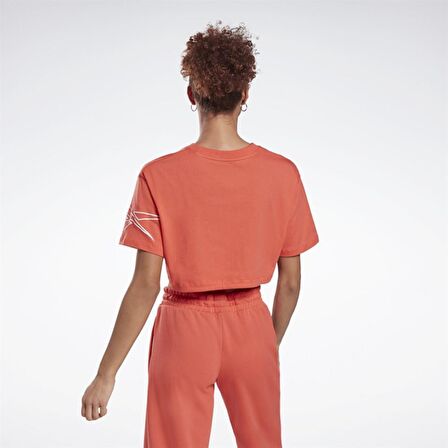 Reebok GI6960 Kadın Turuncu Crop Top