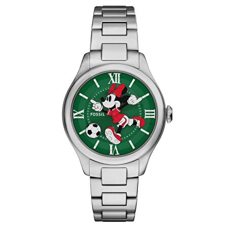 Fossil FLE1201 Disney x Fossil Limited-Edition Minnie Mouse Soccer Kadın Kol Saati