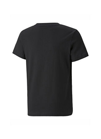 Puma Siyah Kız Çocuk Bisiklet Yaka Kısa Kollu Baskılı T-Shirt 84759401 Boys ESS PUMA Tee
