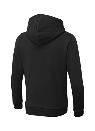 Puma Siyah Erkek Çocuk Kapüşonlu Uzun Kollu Düz Sweatshirt Boys ESS PUMA Hoody FL