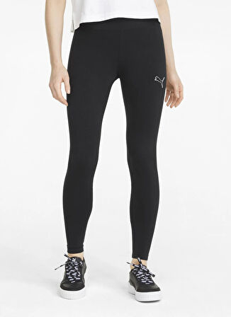Puma 84819601 HER High-Waist Leggings PU Siyah Düz Kadın Tayt