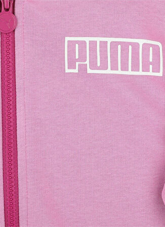 Puma Kız Çocuk Pembe Sweatshırt 84694215 Alpha Full-Zip Hoodie