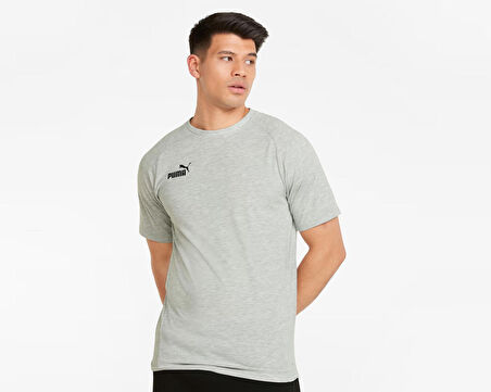 Puma Teamfinal Casuals Tee Erkek Futbol Tişörtü 65738533 Gri