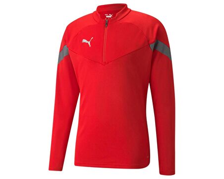Puma Teamfinal Training 1/4 Zip Top Erkek Futbol Antrenman Ceketi 65737501 Kırmızı