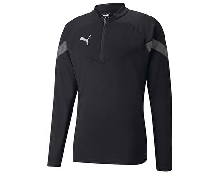 Puma Teamfinal Training 1/4 Zip Top Erkek Futbol Antrenman Ceketi 65737503 Siyah