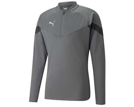 Puma Teamfinal Training 1/4 Zip Top Erkek Futbol Antrenman Ceketi 65737513 Gri