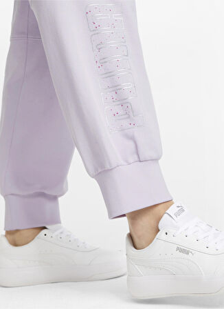 Puma Regular Fit Mor Kadın Eşofman Altı 84883073 Puma Power Colorblck Pants