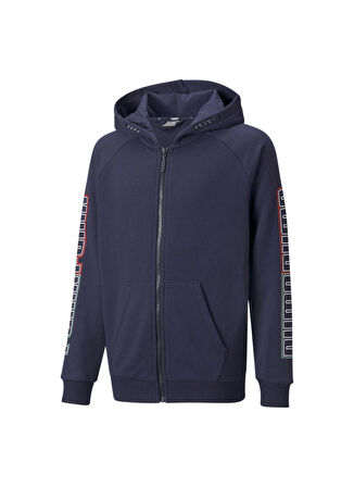 Puma Erkek Çocuk Lacivert Sweatshırt 84728706 Alpha Full-Zip Hoodie