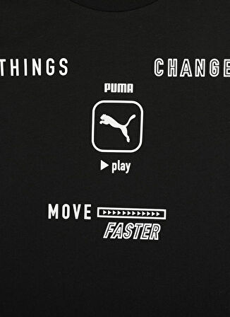 Puma Siyah Erkek Çocuk T-Shirt 84696401 PLAY UV Graphic Tee