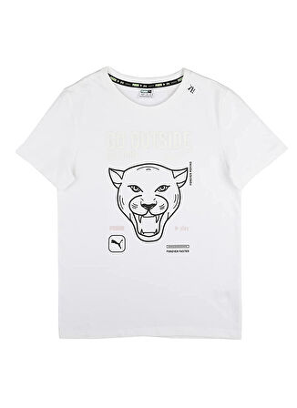 Puma Beyaz Erkek Çocuk T-Shirt 84696402 PLAY UV Graphic Tee