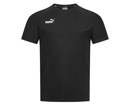 Puma Teamfinal Casuals Tee Erkek Futbol Tişörtü 65738503 Siyah