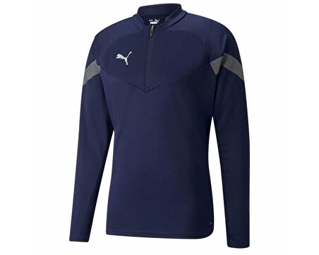 Puma Teamfinal Training 1/4 Zip Top Erkek Futbol Antrenman Ceketi 65737506 Lacivert