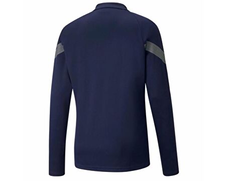 Puma Teamfinal Training 1/4 Zip Top Erkek Futbol Antrenman Ceketi 65737506 Lacivert