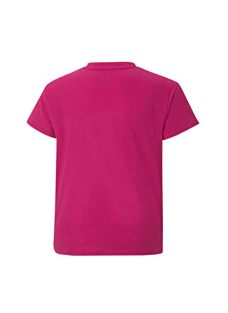 Puma Pembe Kız Çocuk Bisiklet Yaka Kısa Kollu T-Shirt 84692114 Modern Sports Tee