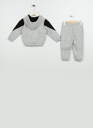 Puma Gri Erkek Çocuk Fermuarlı Uzun Kollu Eşofman Takımı 67148304 ESS Baby Jogger TR