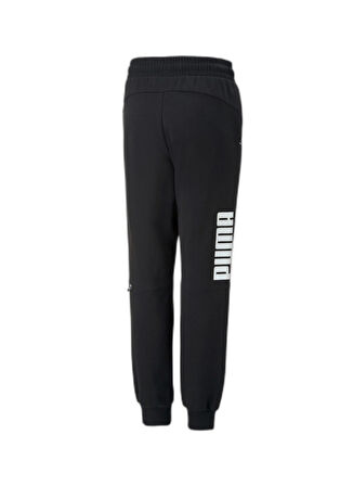 Puma Düz Paça Siyah Erkek Çocuk Eşofman Altı 67010001 Puma Power Sweatpants