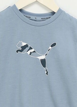 Puma Düz Mavi Kadın T-Shirt 67019179 Modern Sports Tee