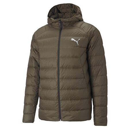 849355-62 Puma Packlıte Hooded Down Jacket Erkek Mont Kahve