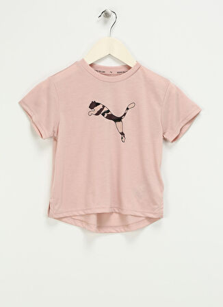 Puma Düz Pembe Kadın T-Shirt 67019147 Modern Sports Tee