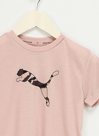 Puma Düz Pembe Kadın T-Shirt 67019147 Modern Sports Tee