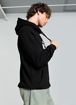 Siyah Kadın Kapüşon Yaka Normal Kalıp Sweatshirt 67000901 Puma Power Graphic Hoodie