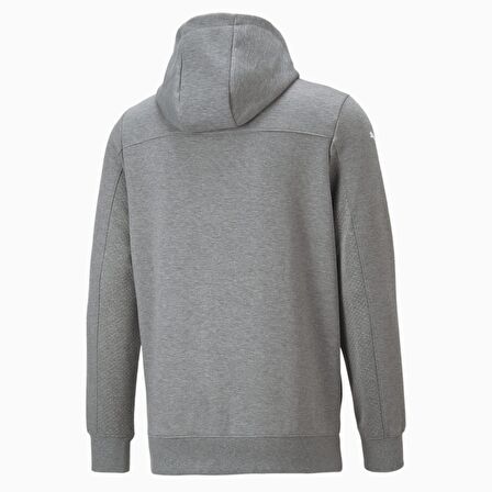 Puma Gri Erkek Kapüşonlu   Zip Ceket 53586403 BMW MMS Hdd Sweat Jacket
