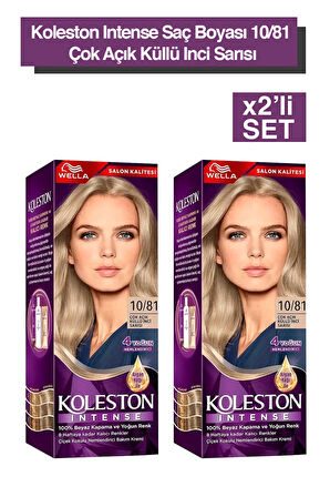 Koleston Intense Saç Boyası 10/81 Çok Açık Küllü İnci Sarısı 2x