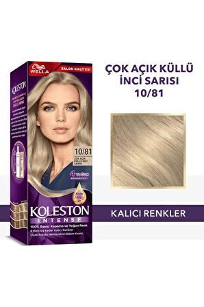 Koleston Intense Saç Boyası 10/81 Çok Açık Küllü İnci Sarısı 2x