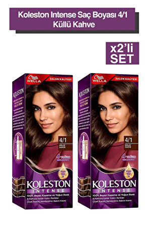 Koleston Intense Saç Boyası 4/1 Küllü Kahve 2x