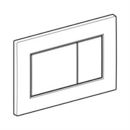 Geberit Sigma01 115.660.21.1 Kumanda Kapağı Çift Basmalı - Parlak Krom