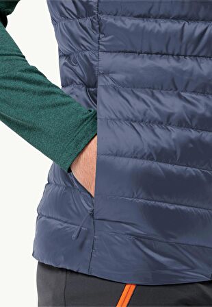 Jack Wolfskin Pilvi Down Vest Erkek Yelek 1207711-1292 Evening Sky