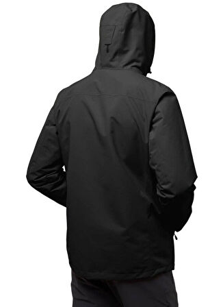 Siyah Kadın Kapüşon Yaka Regular Fit Ceket A61864ALTENBERG 3IN1 JKT M