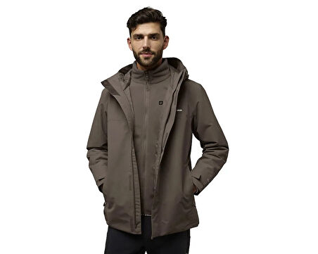 Jack Wolfskin Altenberg 3In1 Jkt M Erkek Outdoor Montu A61864-5719 Kahverengi