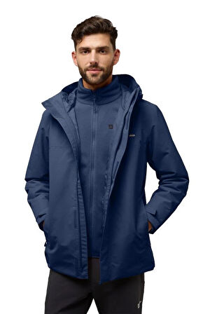 Jack Wolfskin Altenberg 3IN1 JKT M Erkek Outdoor Ceket A61864-C0412 Midnight Sky