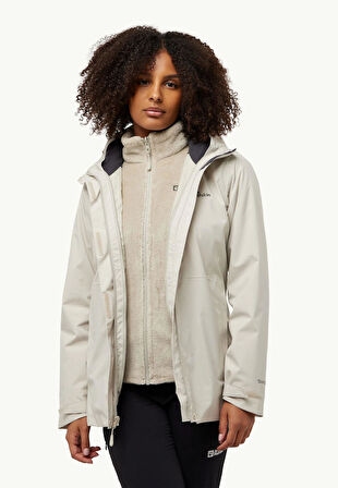 Jack Wolfskin Rotwand 3İn1 Jkt W Kadın Mont-Ceket A60333
