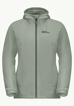 Jack Wolfskin Moonrise 3in1 Kadın Su Geçirmez Outdoor Mont 1115621