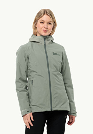 Jack Wolfskin Moonrise 3in1 Kadın Su Geçirmez Outdoor Mont 1115621