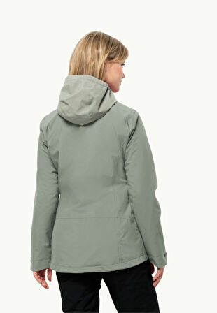 Jack Wolfskin Moonrise 3in1 Kadın Su Geçirmez Outdoor Mont 1115621