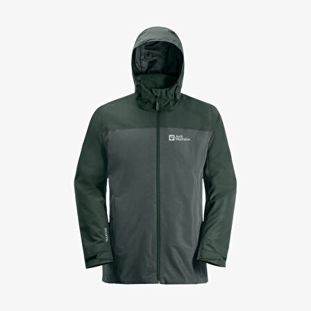 Jack Wolfskin Taubenberg 3in1 Erkek Yeşil Mont