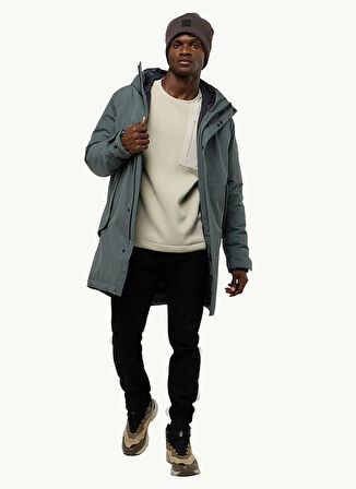 Yeşil Erkek Kapüşon Yaka Regular Fit Ceket A60201BRANDENBURGER COAT M