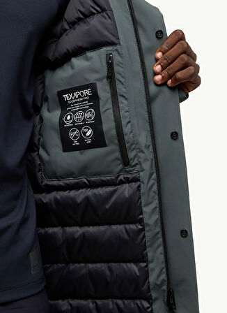 Yeşil Erkek Kapüşon Yaka Regular Fit Ceket A60201BRANDENBURGER COAT M