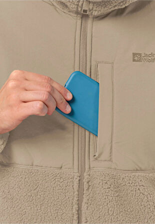 Jack Wolfskin FELSLICHT HOODED JKT M Erkek Polar